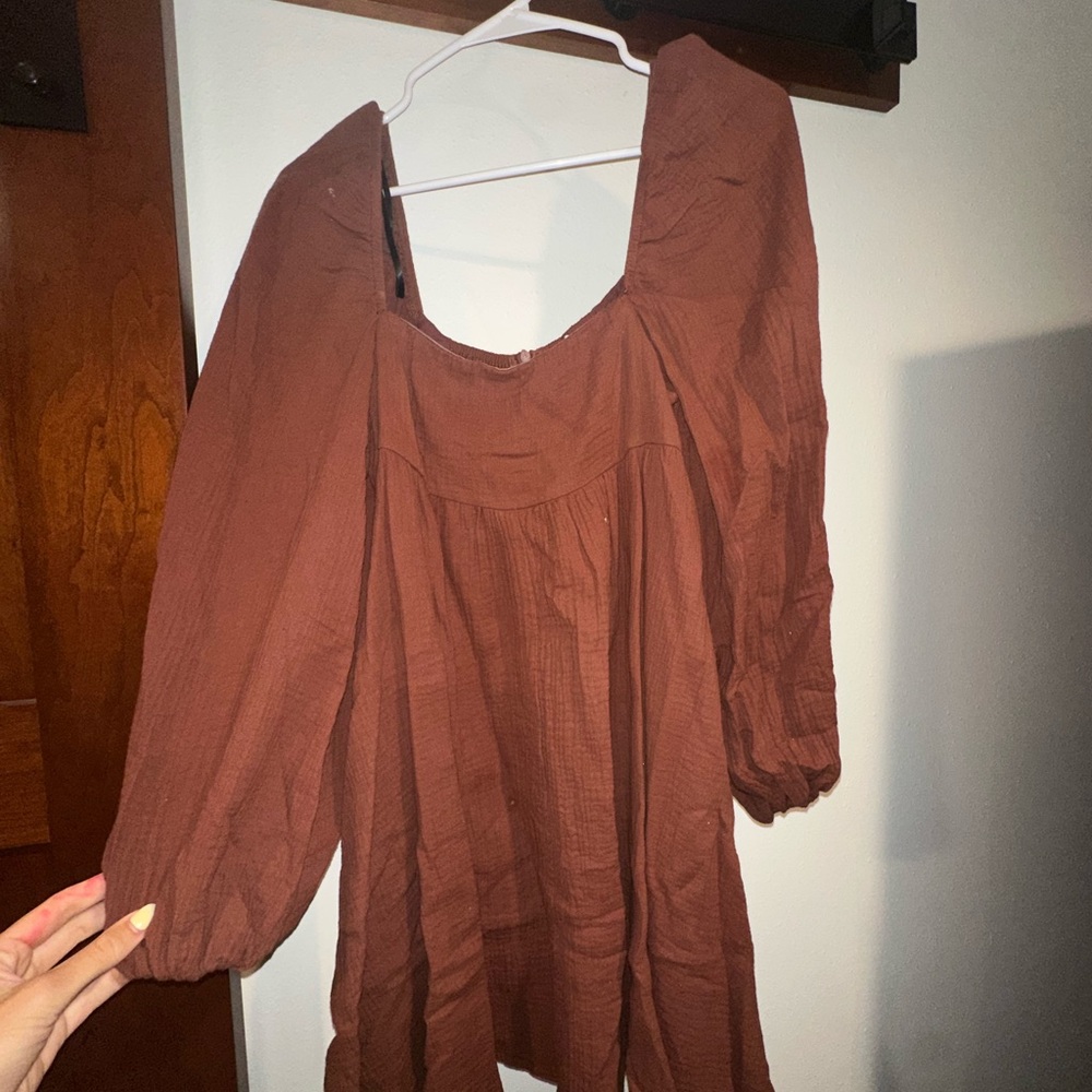 Princess Polly Chocolate Blouse